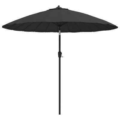 parasol med aluminiumstang 250 cm antracitgrå
