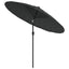 parasol med aluminiumstang 250 cm antracitgrå