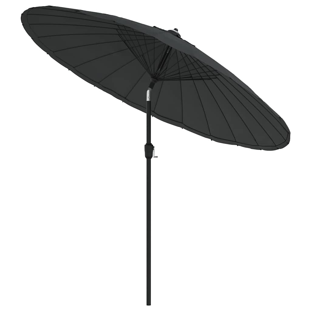parasol med aluminiumstang 250 cm antracitgrå