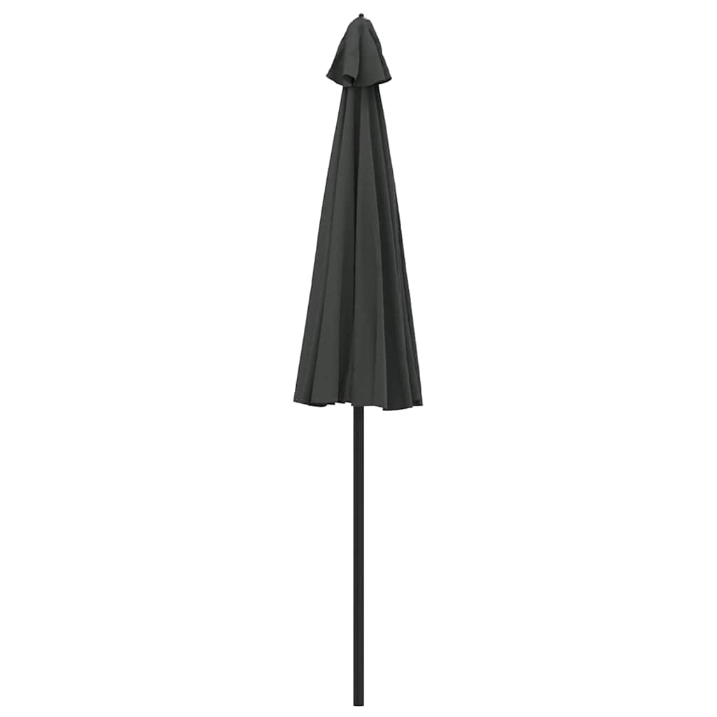 parasol med aluminiumstang 250 cm antracitgrå