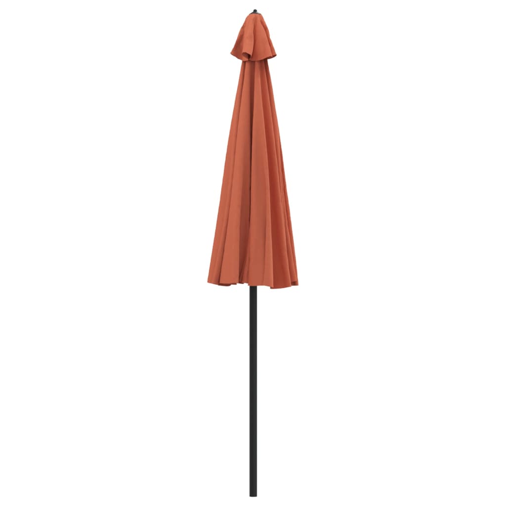 parasol med aluminiumstang 250 cm terrakotta