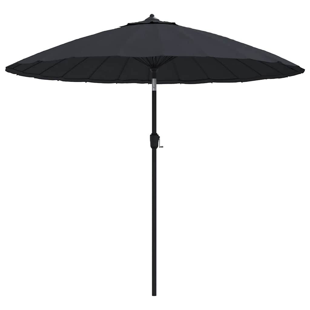 parasol med aluminiumstang 250 cm sort