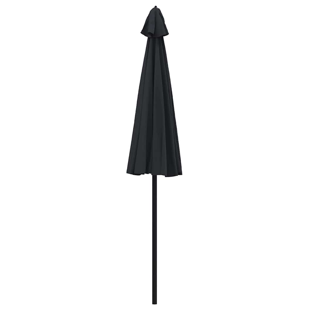 parasol med aluminiumstang 250 cm sort