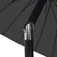 parasol med aluminiumstang 250 cm sort