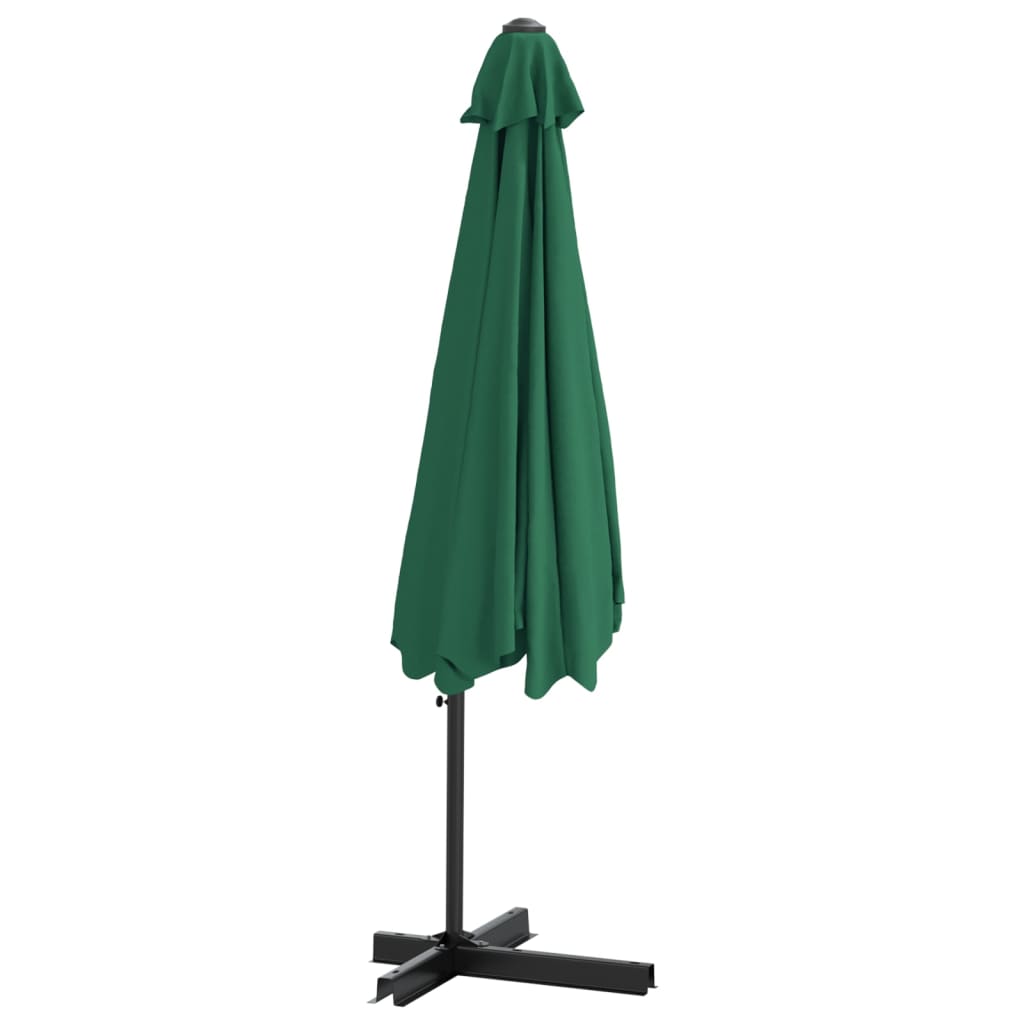 parasol med stålstang 300 cm grøn