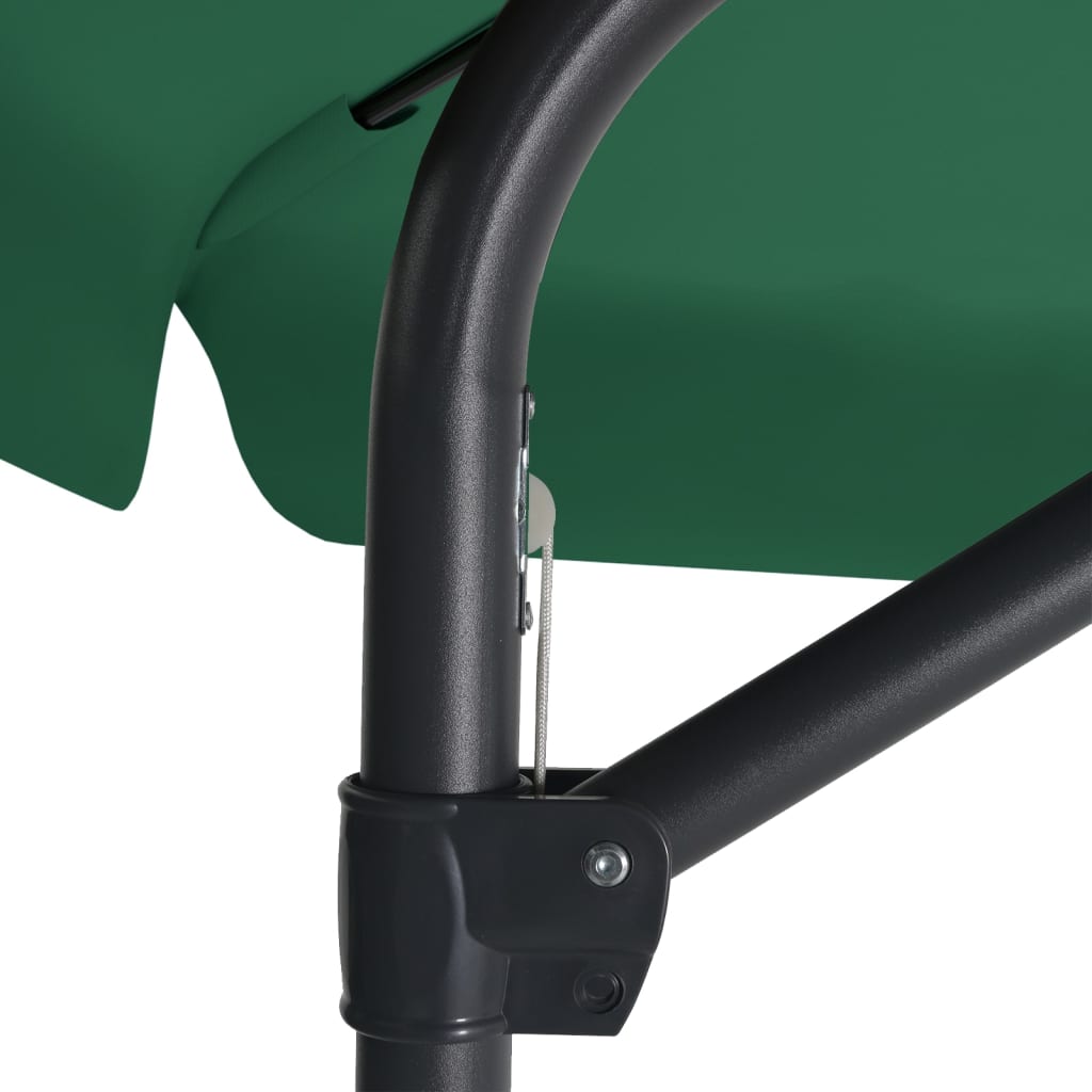 parasol med stålstang 300 cm grøn