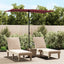 haveparasol med aluminiumstang 180x110 cm bordeauxrød