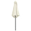 parasol med aluminiumsstang 270x246 cm sandhvid