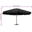 haveparasol med aluminiumstang 500 cm sort