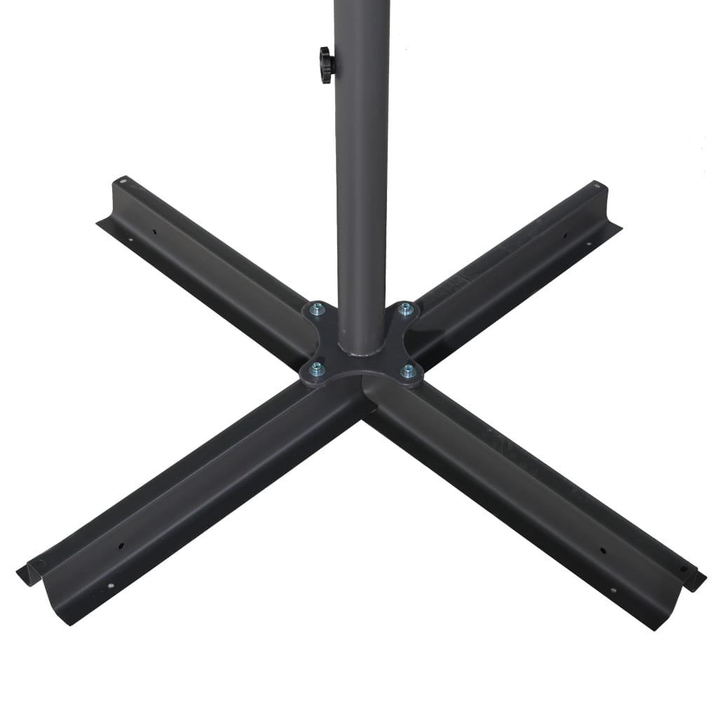haveparasol med aluminiumstang 600 cm grøn