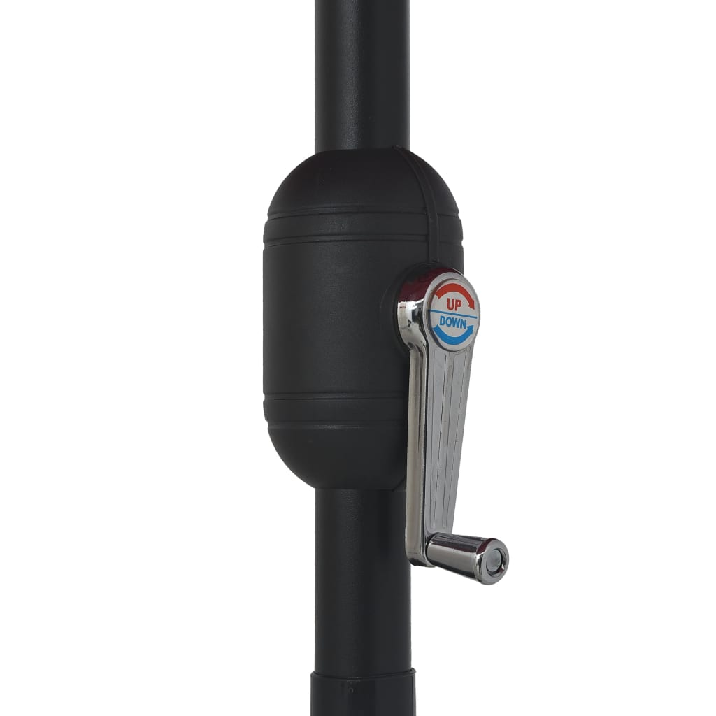 parasol 390 cm metalstang grøn