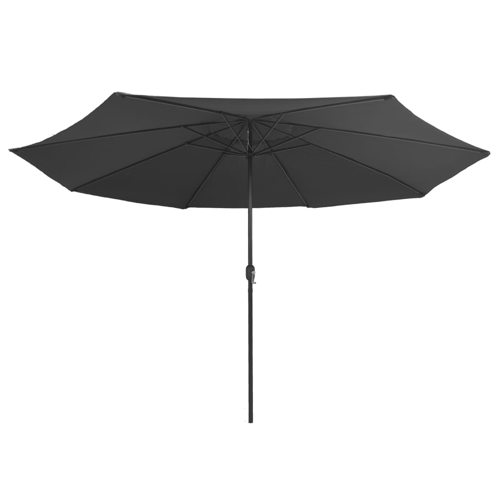 parasol 390 cm metalstang antracitgrå