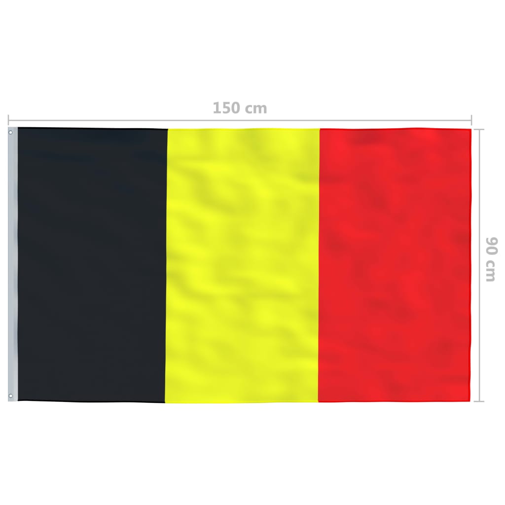 det belgiske flag 90x150 cm
