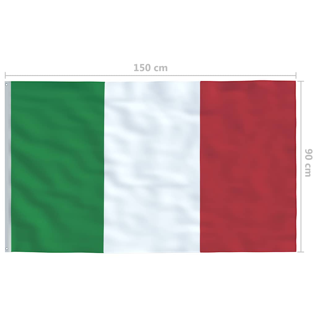 italiensk flag 90x150 cm