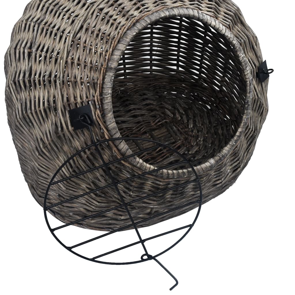 kattetransport 45x35x35 cm naturpil grå