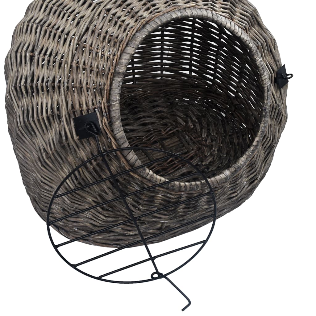 kattetransport 50x42x40 cm naturpil grå