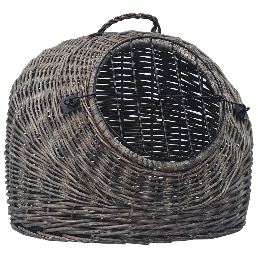kattetransport 60x45x45 cm naturpil grå