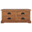 sofabord 68 x 68 x 30 cm massivt teaktræ