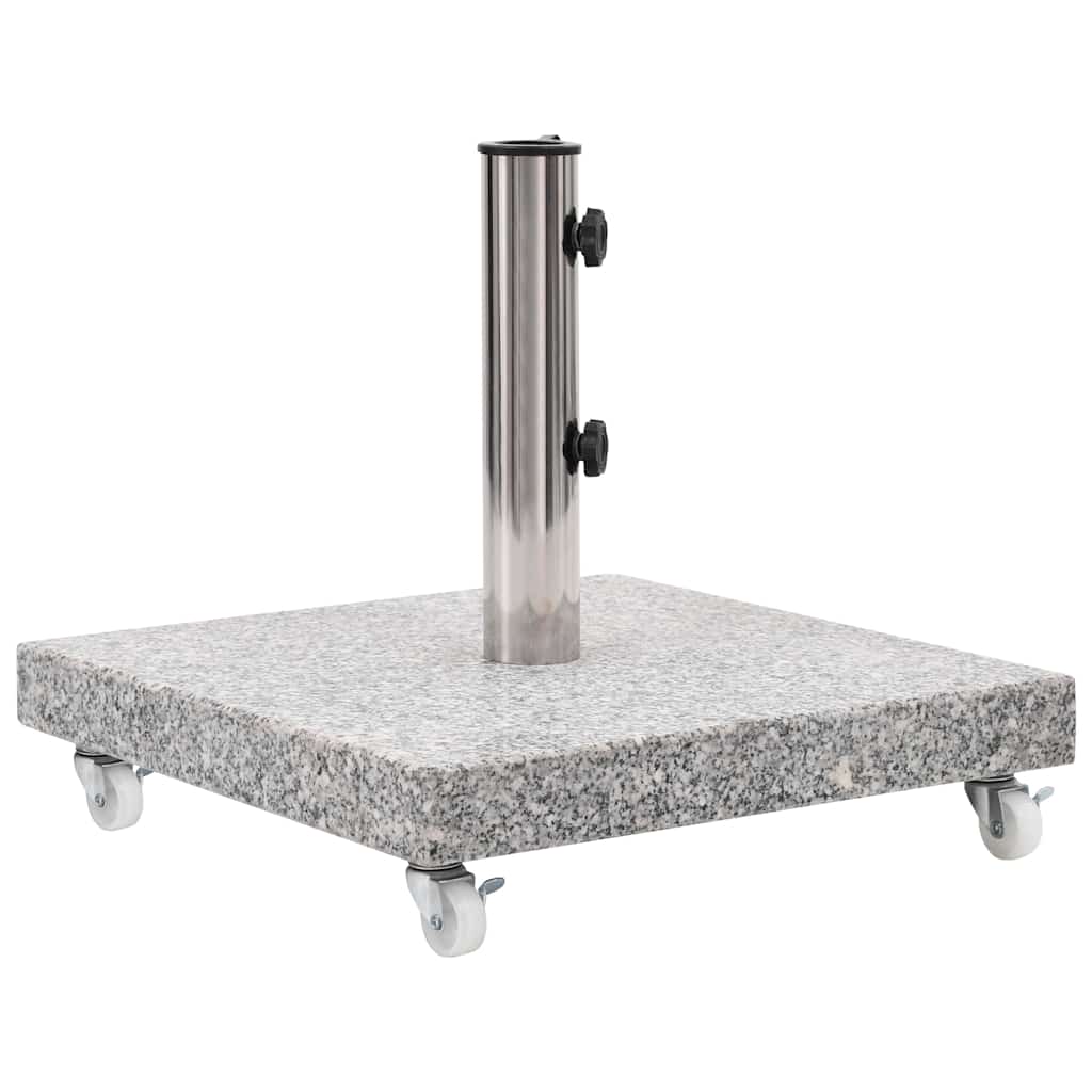 parasolfod 30 kg granit firkantet grå