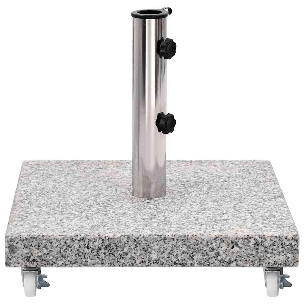 parasolfod 30 kg granit firkantet grå
