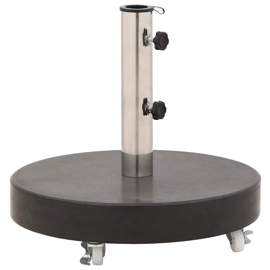 parasolfod granit 30 kg rund sort