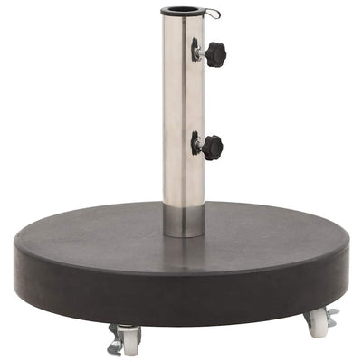 parasolfod granit 30 kg rund sort