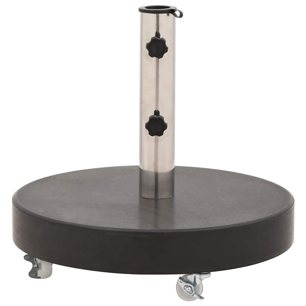 parasolfod granit 30 kg rund sort