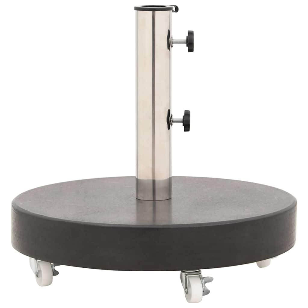 parasolfod granit 30 kg rund sort