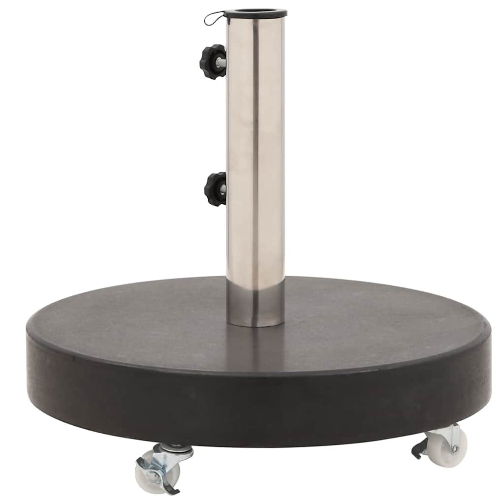 parasolfod granit 30 kg rund sort