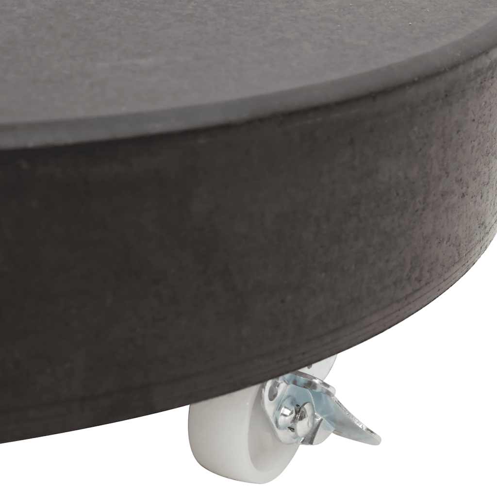 parasolfod granit 30 kg rund sort