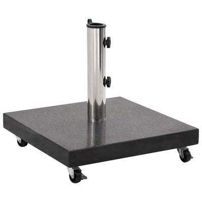 parasolfod granit 30 kg firkantet sort