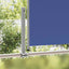 sammenrullelig sidemarkise til terrassen 100 x 300 cm blå