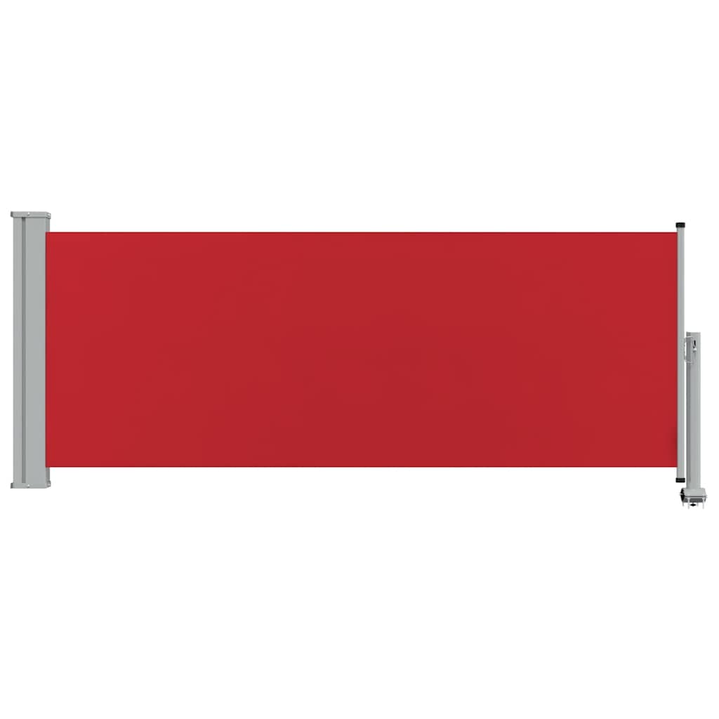 sammenrullelig sidemarkise til terrassen 100 x 300 cm rød