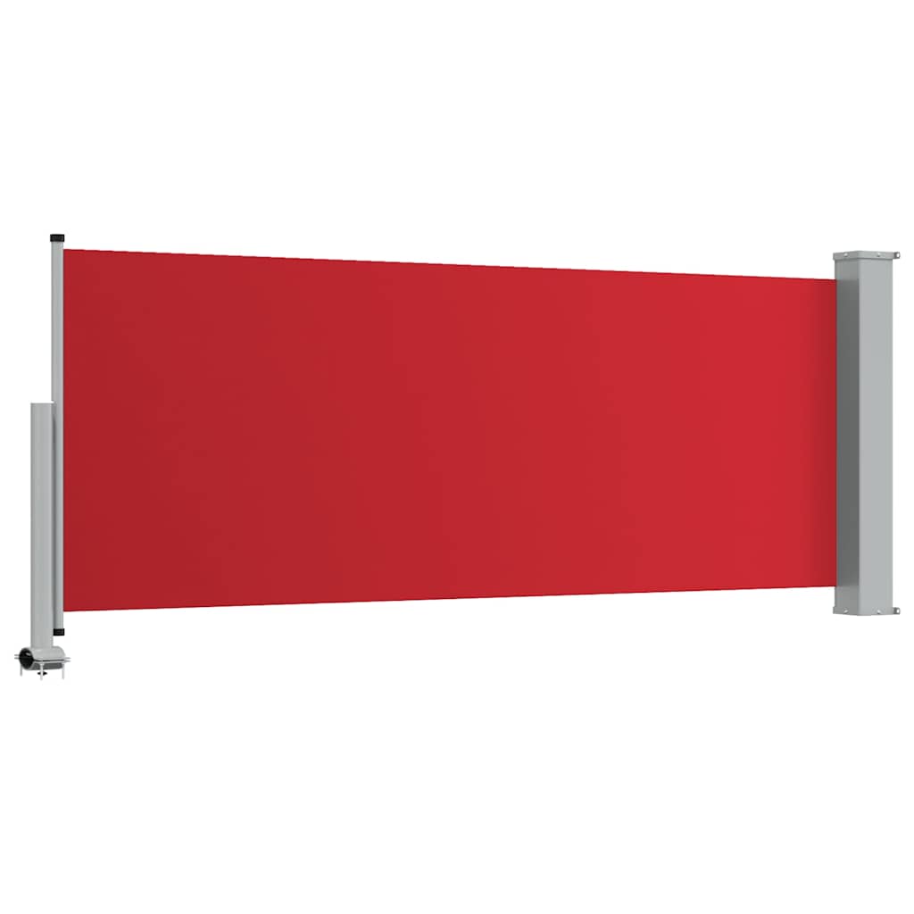 sammenrullelig sidemarkise til terrassen 100 x 300 cm rød