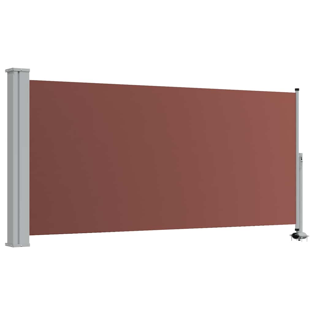sammenrullelig sidemarkise til terrassen 120 x 300 cm brun