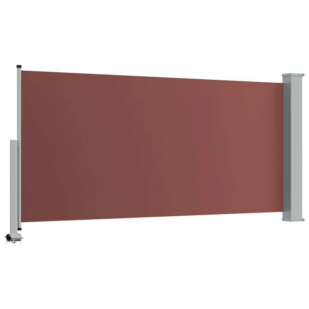 sammenrullelig sidemarkise til terrassen 120 x 300 cm brun