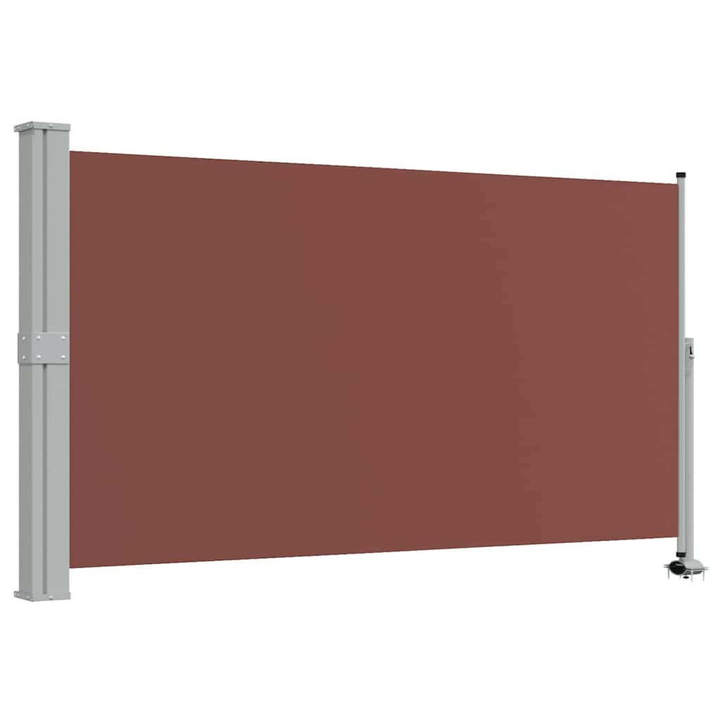 sammenrullelig sidemarkise til terrassen 140 x 300 cm brun
