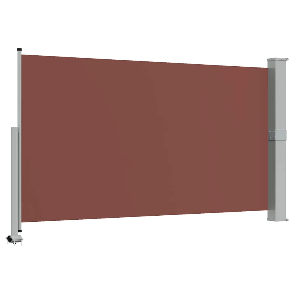 sammenrullelig sidemarkise til terrassen 140 x 300 cm brun