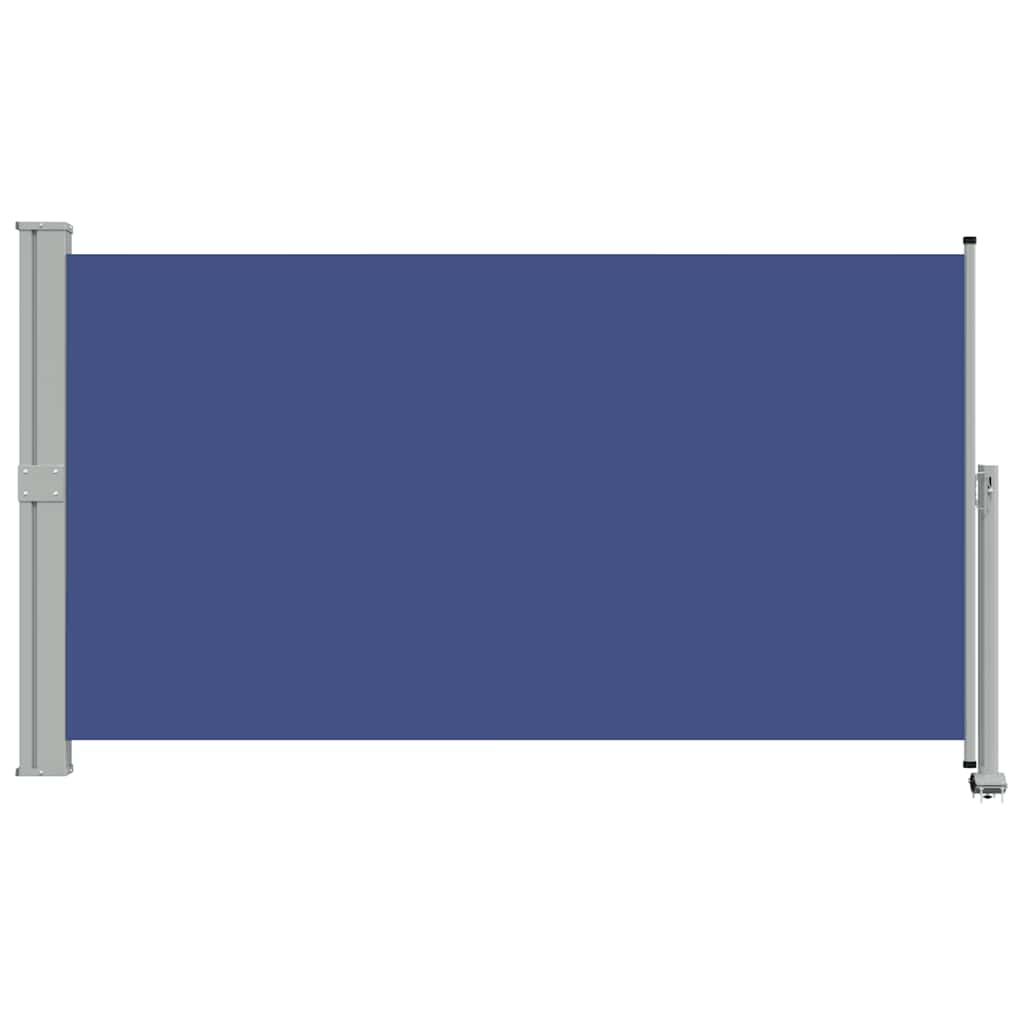 sammenrullelig sidemarkise til terrassen 140 x 300 cm blå