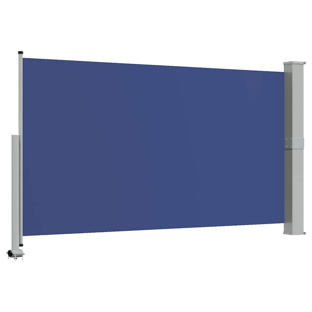 sammenrullelig sidemarkise til terrassen 140 x 300 cm blå