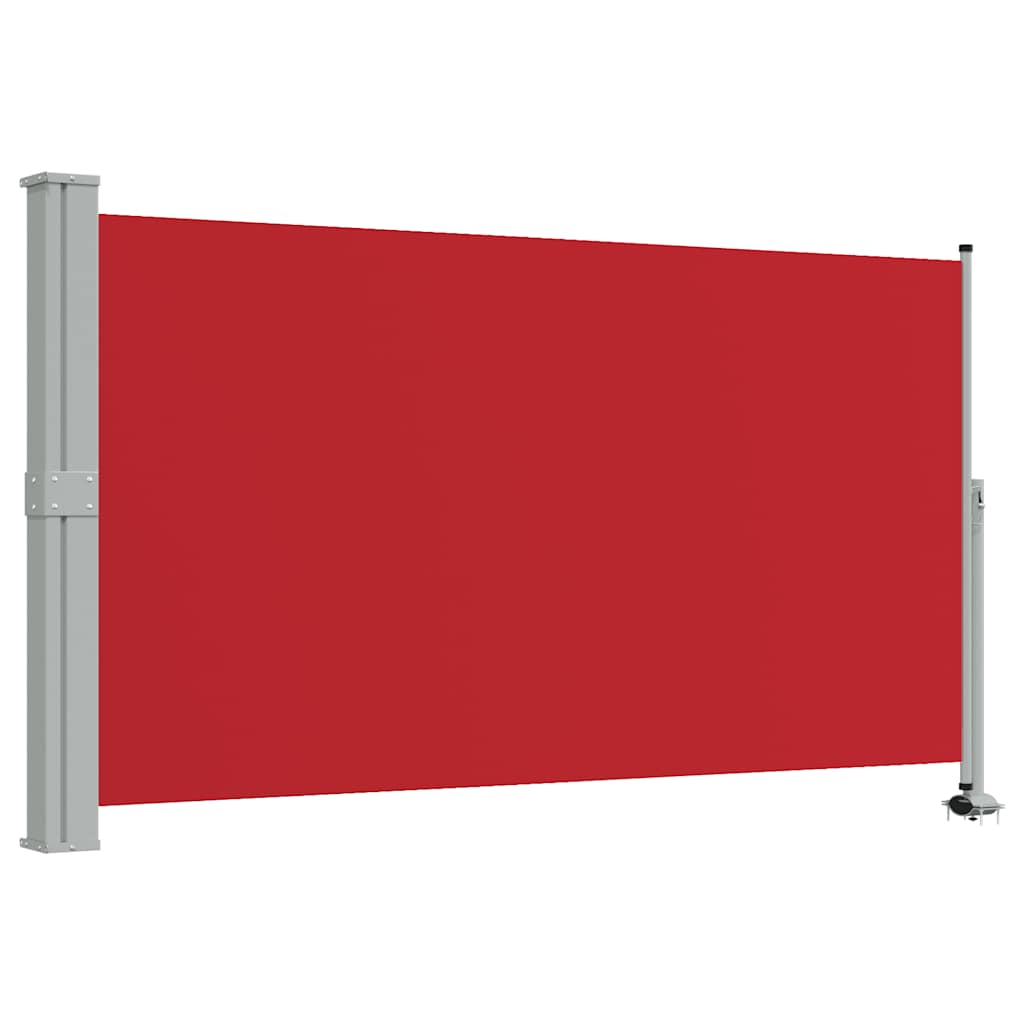 sammenrullelig sidemarkise til terrassen 140 x 300 cm rød