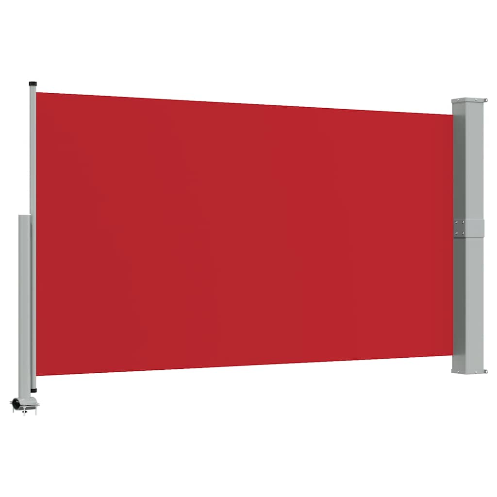 sammenrullelig sidemarkise til terrassen 140 x 300 cm rød