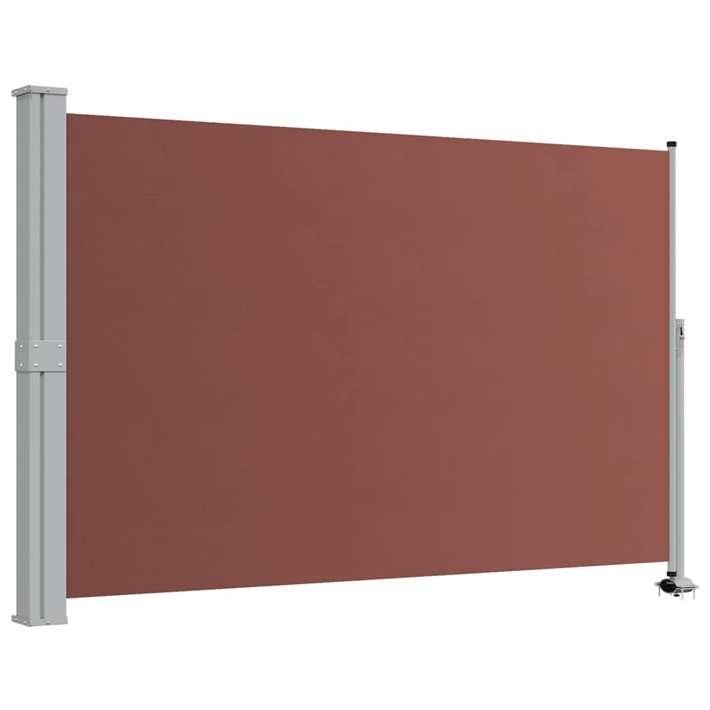 sammenrullelig sidemarkise til terrassen 160 x 300 cm brun