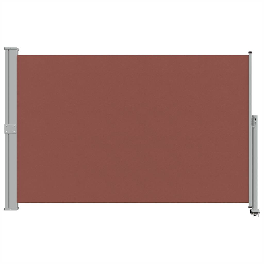 sammenrullelig sidemarkise til terrassen 160 x 300 cm brun