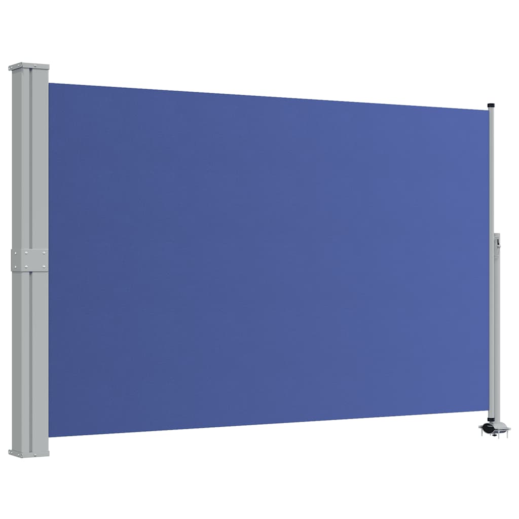 sammenrullelig sidemarkise til terrassen 160 x 300 cm blå