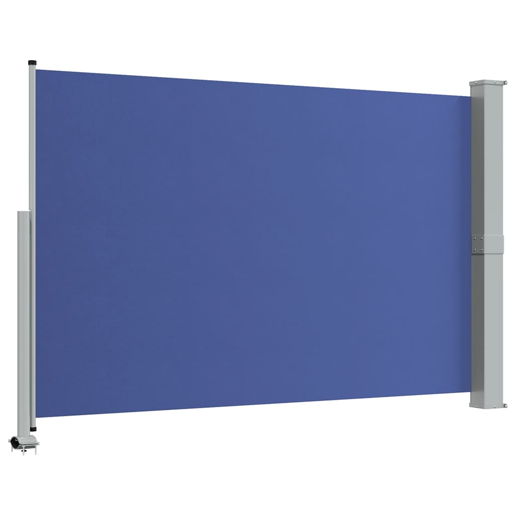 sammenrullelig sidemarkise til terrassen 160 x 300 cm blå