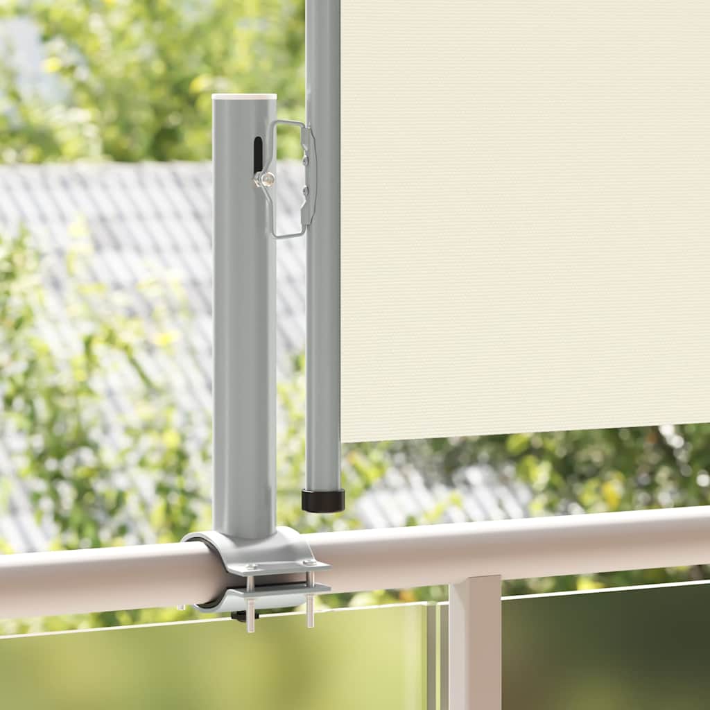sammenrullelig sidemarkise 60 x 300 cm cremefarvet