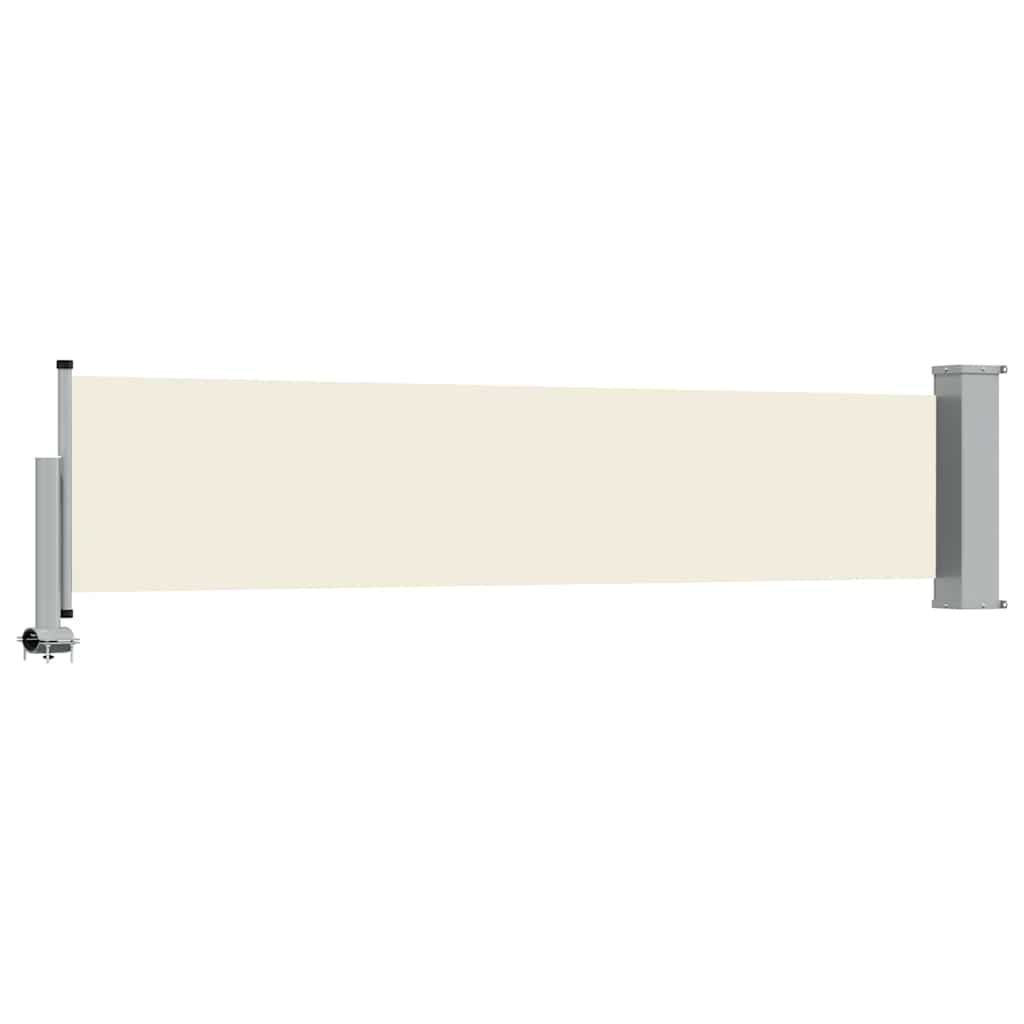 sammenrullelig sidemarkise 60 x 300 cm cremefarvet