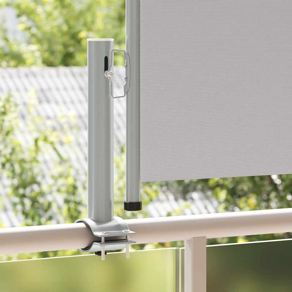 sammenrullelig sidemarkise til terrassen 60 x 300 cm grå