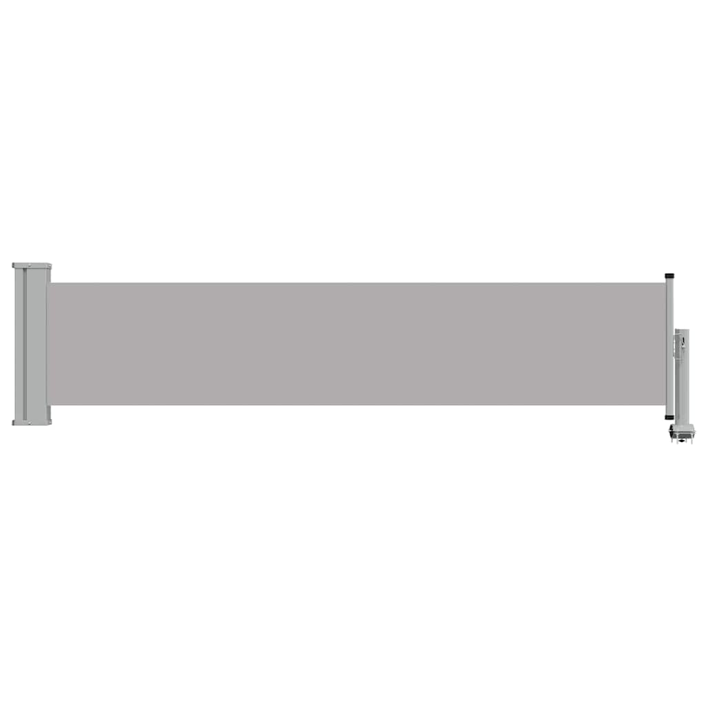sammenrullelig sidemarkise til terrassen 60 x 300 cm grå